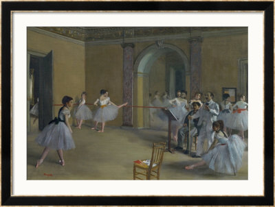 Ballet Studio At The Opera In Rue Le Peletier, 1872 by Edgar Degas Pricing Limited Edition Print image