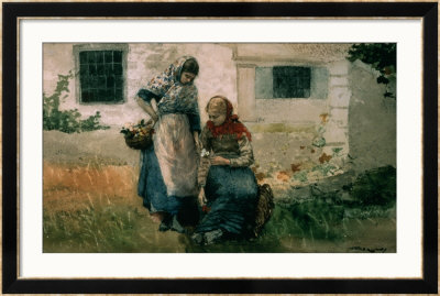Picking Flowers by Winslow Homer Pricing Limited Edition Print image