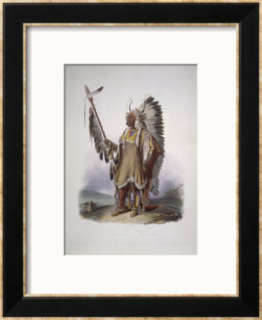 Mato-Tope, A Mandan Chief by Karl Bodmer Pricing Limited Edition Print image