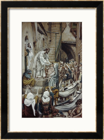The Sick Were Brought Out To Him In The Villages by James Tissot Pricing Limited Edition Print image