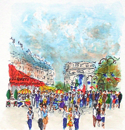 Paris, Le Fouquet's by Urbain Huchet Pricing Limited Edition Print image