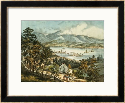 The Catskill Mountains From The Eastern Shore Of The Hudson by Currier & Ives Pricing Limited Edition Print image