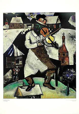 Geigenspieler (Gross) by Marc Chagall Pricing Limited Edition Print image