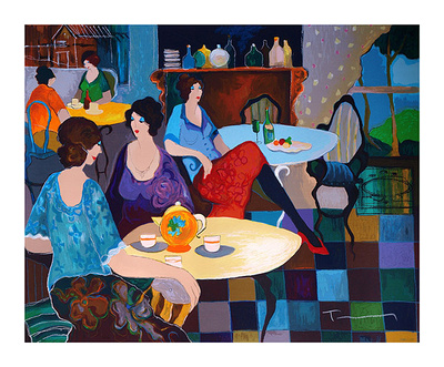 Afternoon Tea by Itzchak Tarkay Pricing Limited Edition Print image