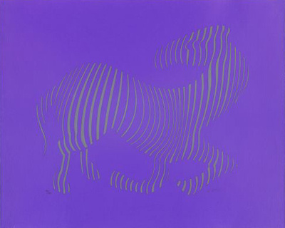 Zebra Beige Auf Lavendel by Victor Vasarely Pricing Limited Edition Print image