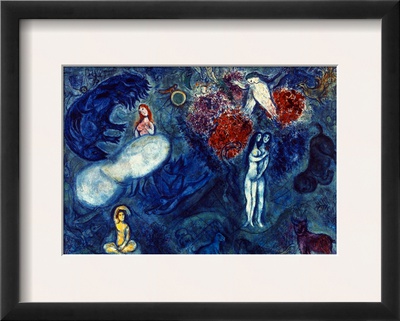 Chagall: Adam And Eve by Marc Chagall Pricing Limited Edition Print image