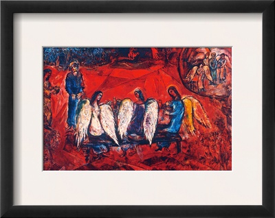 Chagall: Abraham/Angels by Marc Chagall Pricing Limited Edition Print image