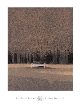 Le Banc Blanc by Andre Bourrie Pricing Limited Edition Print image