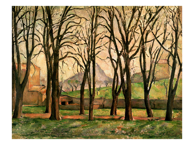 Chestnut Trees At The Jas De Bouffan, C.1885-87 (Oil On Canvas) by Paul Cezanne Pricing Limited Edition Print image