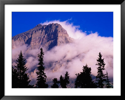 Sun Mountain Rising Through Morning Mist, Glacier National Park, Montana, Usa by Adam Jones Pricing Limited Edition Print image
