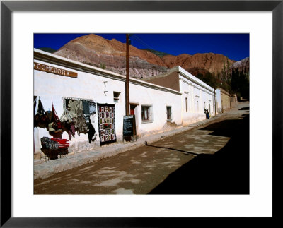 Seven Colours Hill Above Andean Village Of Quebrada De Humahuaca, Argentina by Michael Taylor Pricing Limited Edition Print image