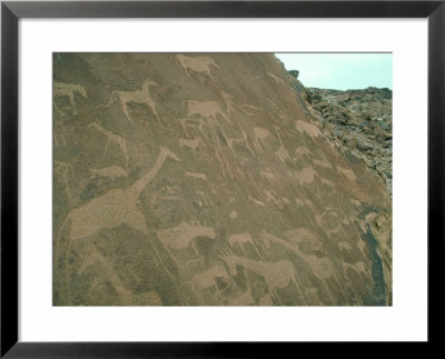 Bushmen Rock Engravings, Twyfelfontein, Namibia by Steve Turner Pricing Limited Edition Print image