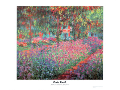 The Artist's Garden Of Giverny, C.1900 by Claude Monet Pricing Limited Edition Print image