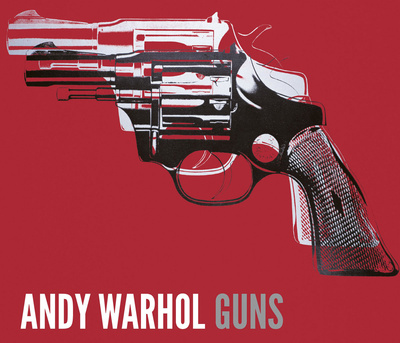 Guns, C. 1981-82 (White And Black On Red) by Andy Warhol Pricing Limited Edition Print image