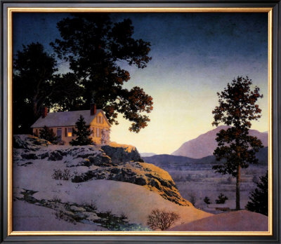 Winter Evening by Maxfield Parrish Pricing Limited Edition Print image