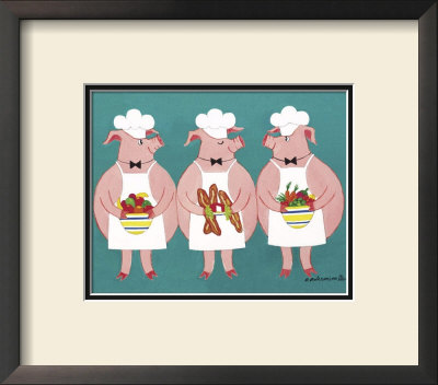 Restaurant Pigs I by Patricia Palermino Pricing Limited Edition Print image