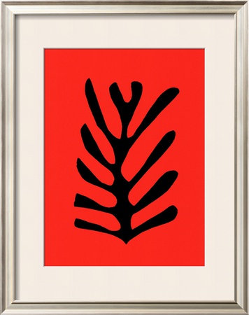 Feuille Noire Sur Fond Rouge, C.1947 by Henri Matisse Pricing Limited Edition Print image