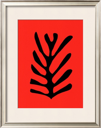 Feuille Noire Sur Fond Rouge, C.1947 by Henri Matisse Pricing Limited Edition Print image