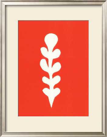 Palme Blanche Sur Fond Rouge, C.1947 by Henri Matisse Pricing Limited Edition Print image