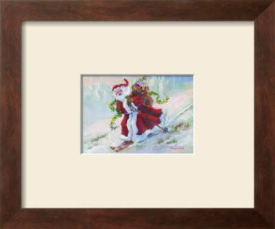 Santa Of The Slopes by Susan Mink Colclough Pricing Limited Edition Print image