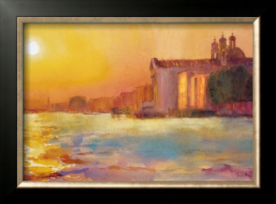 Sunset Over Zattere by Cecil Rice Pricing Limited Edition Print image