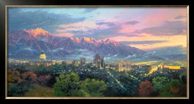 Salt Lake, City Of Lights by Thomas Kinkade Pricing Limited Edition Print image