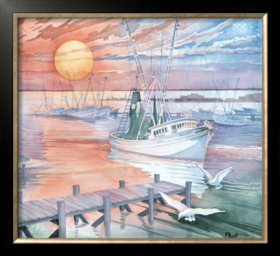 Sunset On The Miss Nancy by Paul Brent Pricing Limited Edition Print image