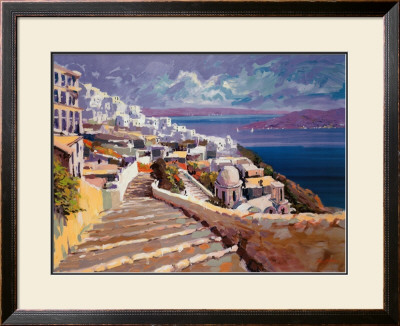 Santorini - Aegean by Kerry Hallam Pricing Limited Edition Print image