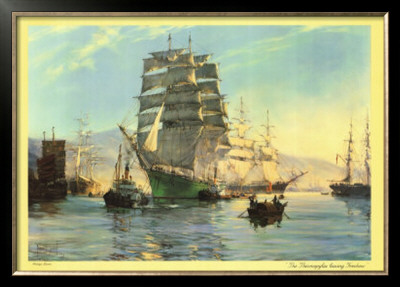 The Thermopylae Leaving Foochow by Montague Dawson Pricing Limited Edition Print image