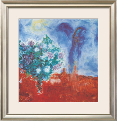Die Liebenden Uber St Paul, C.1971 by Marc Chagall Pricing Limited Edition Print image