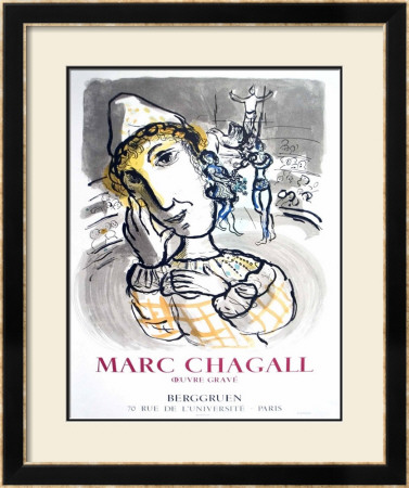 Le Cirque Au Clown, June(1967) by Marc Chagall Pricing Limited Edition Print image