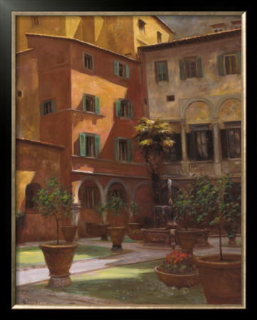 Siena Courtyard by Greg Singley Pricing Limited Edition Print image