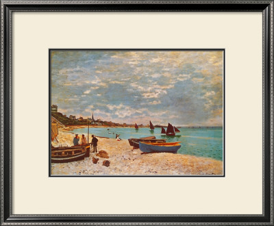 Beach At Sainte-Adresse by Claude Monet Pricing Limited Edition Print image