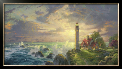 The Guiding Light by Thomas Kinkade Pricing Limited Edition Print image