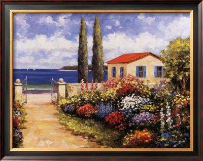 Coastal Garden Walk by John Zaccheo Pricing Limited Edition Print image