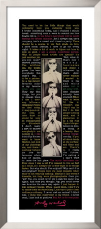 Andy Warhol - Quotes by Andy Warhol Pricing Limited Edition Print image