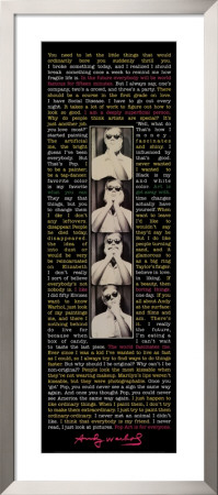 Andy Warhol - Quotes by Andy Warhol Pricing Limited Edition Print image