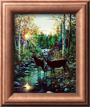 Deer, Summer by Jeff Tift Pricing Limited Edition Print image