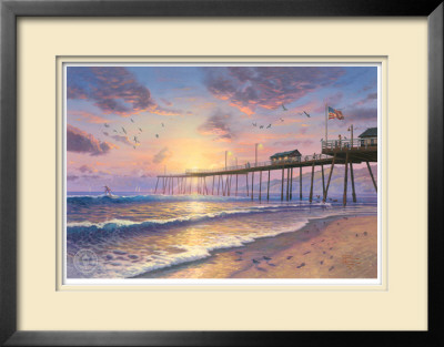 Footprints In The Sand by Thomas Kinkade Pricing Limited Edition Print image