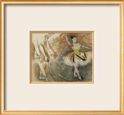 Feuille D'etude : Danseuse Au Tambourin Ou Danseuse Espagnole by Edgar Degas Pricing Limited Edition Print image