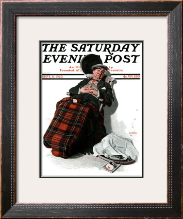 Ocean Voyage Saturday Evening Post Cover, September 8,1923 by Norman Rockwell Pricing Limited Edition Print image