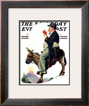 Prospector Saturday Evening Post Cover, July 13,1929 by Norman Rockwell Pricing Limited Edition Print image