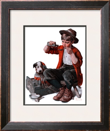Sick Puppy, March 10,1923 by Norman Rockwell Pricing Limited Edition Print image