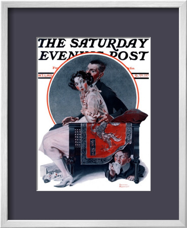 God Bless You Or Sneezing Boy Saturday Evening Post Cover, October 1,1921 by Norman Rockwell Pricing Limited Edition Print image