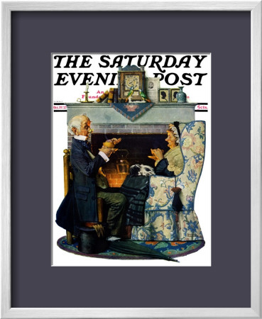 Tea For Two Or Tea Time Saturday Evening Post Cover, October 22,1927 by Norman Rockwell Pricing Limited Edition Print image