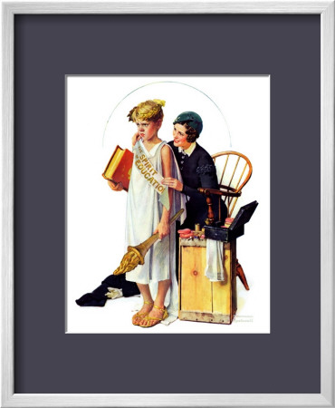 Spirit Of Education, April 21,1934 by Norman Rockwell Pricing Limited Edition Print image