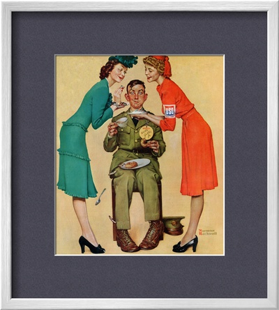 Willie Gillis At The U.S.O., February 7,1942 by Norman Rockwell Pricing Limited Edition Print image