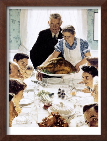 Freedom From Want, March 6,1943 by Norman Rockwell Pricing Limited Edition Print image
