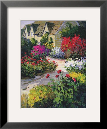 Village Walkway by Kent Wallis Pricing Limited Edition Print image