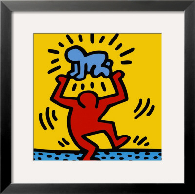 Baby Over Head, 1987 by Keith Haring Pricing Limited Edition Print image